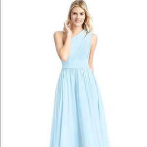 Azazie Bridesmaid dress. NWT Never worn. Style: MOLLY. Color: SKY BLUE. Size 10